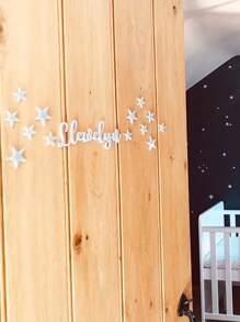 1 pezzo Targa personalizzata con nome per la stanza dei bambini, cartello con nome personalizzato per neonati, adatto per camera da letto e soggiorno, cartellino con nome personalizzato, targa per matrimonio, logo con nome per decorazione della casa, regalo per feste, San Valentino, personalizzato di alta qualità, multifunzionale, ornamentale, lettera, elegante, moderno, colorato, carino, casual, personalizzato, unico, idea regalo perfetta per lei
