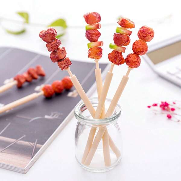 1 Peça Caneta Criativa para Churrasco, Design de Espeto Realista, Presente de Papelaria Inusitado