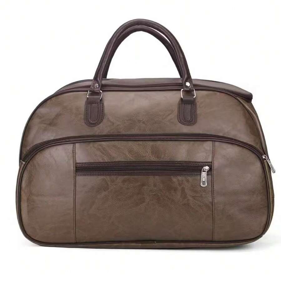 Travel Handbag Bag In Brown Synthetic Leather Various Colors - 卡其色 - 查看 1