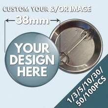 1/3/5/10/30/50/100/500pcs, Customized Design Badges/Pins, Customizable Text/Logo/Photo, Personalized Text Badges, Customized Pins, Personalized Backpack Badge Accessories, Customized Bags - Multicolor - View 31