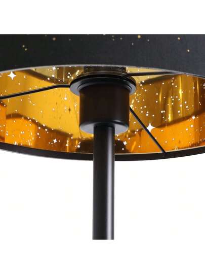 Moderne Living Room Vloer Lamp Fabric Material, E27 Socket Maximum 40W Zwart Goud Star Shade 144cm Lamp, Bedrooms, Children's Rooms, Corridors, Cafes(Bulb Not Included) view 5