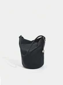 Soft Leather Bucket Vegetable Basket Bag, 2025 Summer New Handbag, Niche Shoulder Bag, Commuting Armpit Bag
