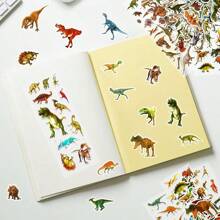 5/10 pezzi Adesivi a bolle di dinosauro riutilizzabili, adesivi per decorazione di custodie per telefono, album, diari, planner, biglietti, progetti creativi fai-da-te, artigianato