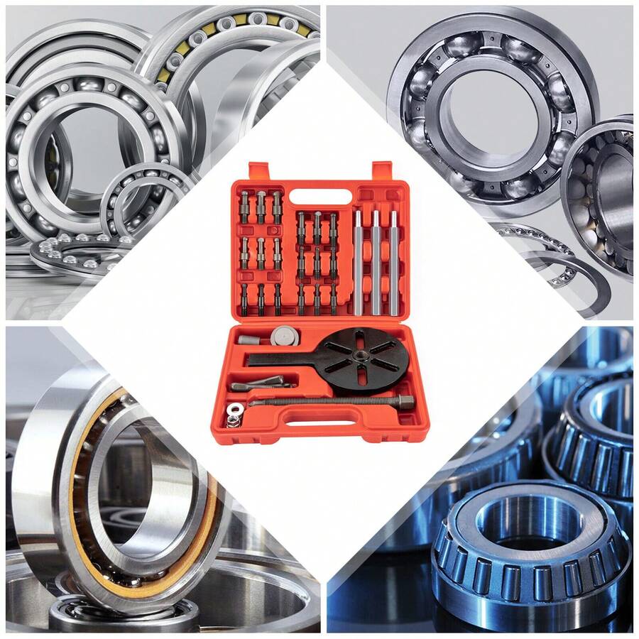 Embedded Bearing Removal Tool Bearing Puller Kit Special Disassembly Tool 3 Jaws - Red - View 1