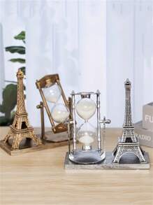 1 Pc Retro Eiffel Tower Style Rotating , Home Decor Ornament Suitable For Living Room, Office, Bedroom, Desk, Romantic Anniversary Gift For Couples, Ideal Holiday Gift For Friends And Family