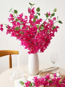 3/6 pièces Fleurs artificielles 31 pouces Branches de bougainvilliers en soie faux Tiges florales artificielles de bougainvilliers Longues branches de plantes pour grands vases Arrangement floral Centre de table Décoration de mariage à domicile