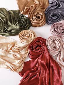 1 pezzo Sciarpa da donna di lusso con strass e glitter, sciarpa hijab per abiti - Multicolore - Visualizzare 4
