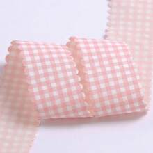 Wavy Edge Plaid Ribbon For DIY Bow Baking Flowers Clothing Decoration Ribbon - Multicolor - View 17