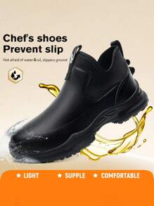 Chef Shoes For Both Men And Women, Anti-Slip And Waterproof, Kitchen Specific Oil-Resistant Shoes, Wear-Resistant, Hotel Kitchen, Food Factory, Hospital Work Shoes