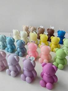 1/8pcs Cute Mini Bear DIY Scented Candles Graduation Birthday Gifts ,Room Decoration,Home Atmosphere