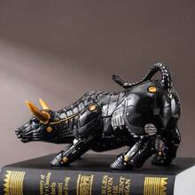 RDW017,Black, 8 Inches, Made Of Resin. An Exquisite Bullfighting Ornament For The Living Room, Also A Home Decoration Ornament.