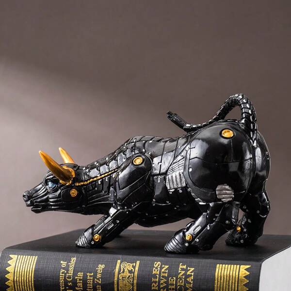 RDW017,Black, 8 Inches, Made Of Resin. An Exquisite Bullfighting Ornament For The Living Room, Also A Home Decoration Ornament.