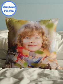 Custom Kid's Pillowcase - Double-Sided Printed, Personalised With Photo/Text/Name, Decorative Throw Pillowcases, Personalized Cushion Covers, Ideal Children's Gift & Birthday Present