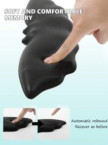 1 Set Bat-Shaped PU Leather Keyboard Wrist Rest And Mouse Wrist Pad With Anti-Slip Silicone Bottom, Soft And Comfortable, Hand Support To Relieve Fatigue, Suitable For Office Desktop Computer/Laptop Workstation, Luxury Wrist Rest
