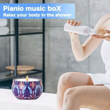 Conjunto de Velas Perfumadas, 6 Pacotes de Velas Aromáticas, Velas em Pote Portátil de 70g para Viagem, Spa, Banho, Ioga, Decoração de Casa