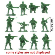 30/48pcs 5cm Military Soldier Miniature Figures Highly Detailed Plastic Army Model Set For Collectors Diorama Displays - Multicolor - View 2