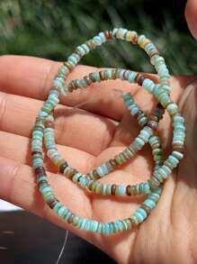 3-4mm Natural Seashell Beads, Colorful Disc Shaped Spacer Beads For DIY, 1 Strand Of Approx. 220pcs High Quality Shell Beads, Suitable For Making Bracelets, Necklaces, Earrings And Jewelry Accessories
