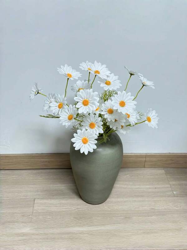 1 Stück künstliche Blumen, gefälschte Gänseblümchen Blüten, 50 cm langer Stiel, Seidenblumenzweige für Heimdekoration, Hochzeit, Partytisch, Valentinstag, Geschenk, Geburtstag, Abschluss, Herbstdekoration