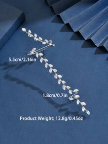 1pc Minimalist Luxury Zirconia Finger Chain Bracelet, Suitable For Women, Versatile For Summer