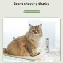 Cat Window Hammock Perch Cordless Perches Window Sill Seat Bed Foldable Stable Lounger Upgraded Suction Cup Easy Assembly Indoor Cats Kitty Shelf Hold Up To 55lbs,Suitable For All Seasons, Breathable And Soft,Gift, Present, Celebration