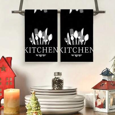 1 peça/2 peças de toalhas de cozinha xadrez Buffalo, pano de prato de poliéster macio e absorvente, lavável à máquina, perfeito para decoração de cozinha, cozinhar, assar, decoração de festas e itens essenciais para banheiro, decoração de mesa, utensílios de cozinha, decoração para casa, presente de inauguração de banheiro para casa nova, toalhas de cozinha