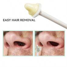 WAXKISS 10/ 100 حزمة أدوات إزالة شعر الأنف بطريقة آمنة ومريحة، أداة الشمع المصنوعة من شمع النحل الآمنة