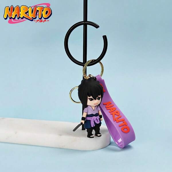 Crunchyroll 1 Stück offiziell lizenzierte Uchiha Sasuke Anime Figural Schlüsselanhänger, coole Cartoon Schlüsselanhänger Kollektion Serie, Schlüsselanhänger, Alltagsdekoration für Rucksack, Schlafzimmer, Wohnzimmer, Weihnachts- oder Halloween-Geschenk für den Freund