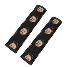 2pcs Customizable Cartoon Vehicle Seat Belt Covers - Soft Polyester Shoulder Pads, Multiple Colors, Fits All Cars, Seatbelt Padding | Elegant Accessory | Fashionable Car Decoration, Seat Belt Shoulder Strap Covers