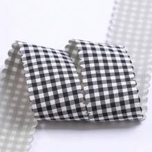 Wavy Edge Plaid Ribbon For DIY Bow Baking Flowers Clothing Decoration Ribbon - Multicolor - View 13