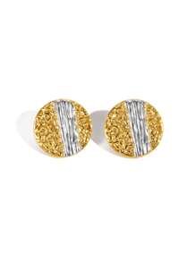 6 Stücke 14K vergoldeter Edelstahl Ohrringe Geschenkset mit mehrfarbigen Herzformen für Frauen