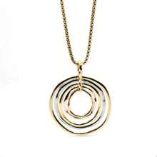 1pc Geometric Patchwork Design Fashion Creative Pendant Necklace