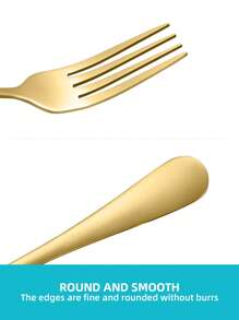 Stainless Steel Reusable Tableware Set, 4/10pcs Golden/Silver Cutlery Set-Includes Dining Forks For Salad/Appetizers/Dessert/Cake/Fruit, Table Forks, Flatware Set For Home, Kitchen, Bar, Restaurant, Hotels, Wedding, Birthdays, New Year, Halloween, Christmas, Easter, Valentine's Day, Thanksgiving Celebrations, And Other Festive Parties, Christmas Gift, Gift Givings-Halloween Or Christmas Party , Dishwasher Safe, Kitchen Supplies