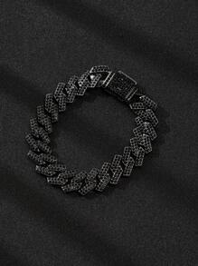 Stylish Full CZ Diamond Hiphop Chain Necklace, Suitable For Men And Women Everyday Streetwear, Great Gift