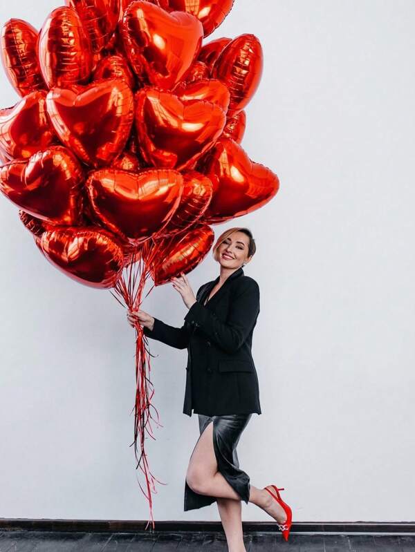 Red Foil Heart Balloons, 25/50pcs Red Heart Balloons, Valentine's Day Balloons 18 Inch Red Foil Balloons For Valentine's Day, Mother's Day, Wedding, Anniversary Helium Valentine Decorations