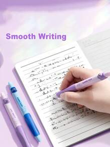 1 Stück Entspannungs- und Belastungsreduzierender Füller, sehr attraktiv, süßer Drucktyp Pinsel Stift, speziell für Studenten (2 blaue Tintenkapseln, 2 schwarze Tintenkapseln gratis), austauschbare Tintenkapseln, korrigierende Griffhaltung, Schreibstifte, Anfänger Stifteset für Kinder