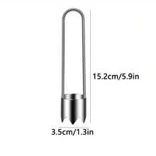 Vide-fruits et légumes en acier inoxydable, durable et facile à utiliser, 1 pièce - Gadget de cuisine universel compatible avec les pommes, poires, tomates, poivrons - Extracteur de graines de poivrons rouges