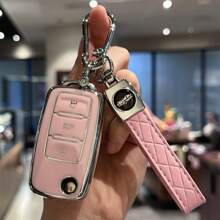 Key Fob Shell Case Cover For VW Jetta Passat Beetle Rabbit GTI CC EOS Amarok Golf 4 5 6 MK4 Polo MK7 Smart Key Protector Holder Car Accessories Bag Charm