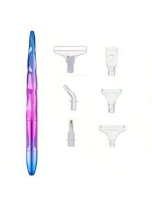 1 Set Gradient Resin Diamond Painting Pen And Accessories Kit, Main Tool For Diy Diamond Painting Art
