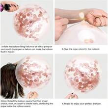 30pcs/Set Shiny Rose Gold Metallic Sequin Or Pearlescent Rose Gold Latex Balloons Pack, Suitable For Bachelorette Party, Birthday, Wedding, Proposal, Mother's Day, Graduation, Halloween, Christmas And Other Indoor/Outdoor Decorations
