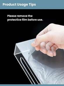 1pc Premium Transparent Acrylic Tray, Fruit Plate, Hotel Or Home Use, Storage For Cosmetics - Clear - View 11