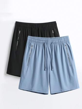 2 件套大码女式夏季松紧腰宽松运动短裤，透气亲肤健身、跑步、瑜伽短裤