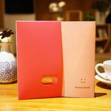 1pc Macaron Card Album, Fresh Pattern Photo Album, Picture Storage Postcard Sticker, 3-Slot 120-Card Binder (9*5.7cm)