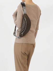 2025 New Casual Fashion Simple One Shoulder Dumpling Bag, Commuting Crossbody Waist Bag For Women - Coffee - View 5