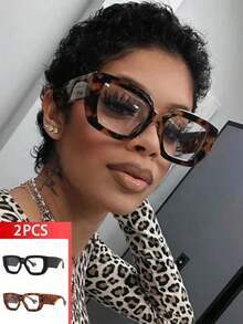 2件裝(黑色+豹紋色)