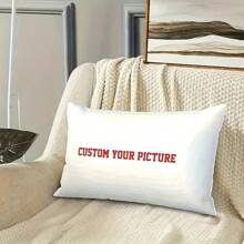 12 * 20 بوصة غطاء وسادة رمي مخصصة - قابلة للغسل في الغسالة، غطاء إنقلابي ذو سحاب معاصر، مصنوع من البوليستر مناسب لجميع أنواع الغرف - طباعة شخصية منسوجة، مناسبة لتكون هدية للأطفال والعائلة وعيد الأم وعيد الأضحى وموسم الزفاف وموسم التخرج والاستقلال