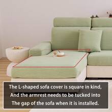 1 Stück einfarbiger Stretch Sofabezug, haustierfreundlicher Möbelschutz, abnehmbar, schmutz- und rutschfest, geeignet für Schlafzimmer, Büro, Wohnzimmer Sofa