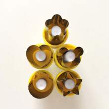 5 PCs Stainless Steel Fruit & Vegetable Cookie Cutters, Include Stamping Mold And Butterfly Design, Suitable For Kitchen Baking And DIY Creative Lunchbox Decoration Kit