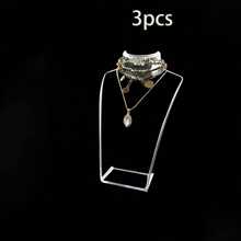 1 pièce/2 pièces/3 pièces Support d'affichage de bijoux en acrylique, boucles d'oreilles, bracelets, colliers, pendentifs et porte-bijoux, plusieurs couleurs disponibles