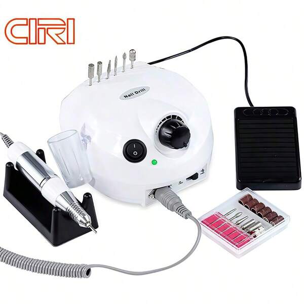 CIRI 35000 U/min elektrische Nagelfeile, professionelle Maniküre Maschine, Nagelfeile Set, tragbare Nagelpolierschleifmaschine, Nagelstudio Ausrüstung