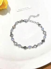 Minimalist Cute All-Match 8-Type Zirconia Anklet, Adjustable Brass Based Jewelry Gift For Women
